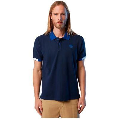 North Sails Organic Cotton Piquet Polo - Navy Blue - XL - Short Sleeve North Sails Organic Cotton Piquet Polo - Navy Blue - XL - Short Sleeve