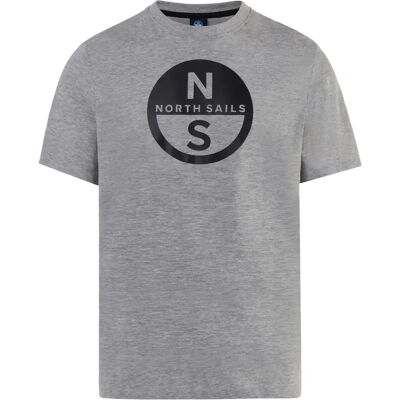T-shirt con maxi logo North Sails XXL Grigio melange T-shirt con maxi logo North Sails XXL Grigio melange