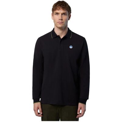 North Sails Bio-Baumwolle Piqué Langarm Polo - Lässig North Sails Bio-Baumwolle Piqué Langarm Polo - Lässig