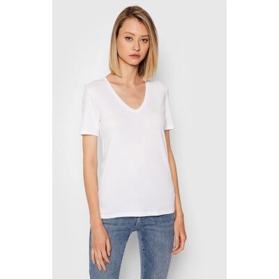 Benetton XS White V-neck T-shirt - Women Benetton XS White V-neck T-shirt - Women