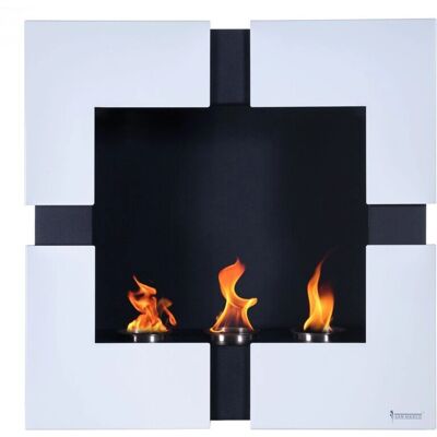 San Marco - Orienta frame glossy white - Caminetto bioetanolo San Marco - Orienta frame glossy white - Caminetto bioetanolo