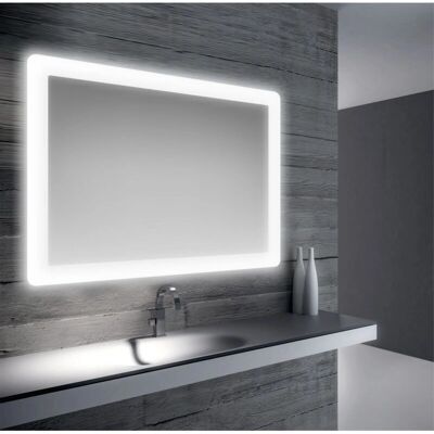 SAN MARCO - Specchio bagno LED perimetro 100x70 cm - Specchio SAN MARCO - Specchio bagno LED perimetro 100x70 cm - Specchio
