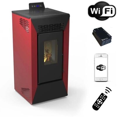 Stufa a pellet WiFi SAN MARCO Courmayeur 8,74 kw Stufa a pellet WiFi SAN MARCO Courmayeur 8,74 kw