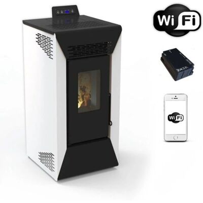 SAN MARCO - Courmayeur - Bianco - 8.74 kW - Pellet stove SAN MARCO - Courmayeur - Bianco - 8.74 kW - Pellet stove