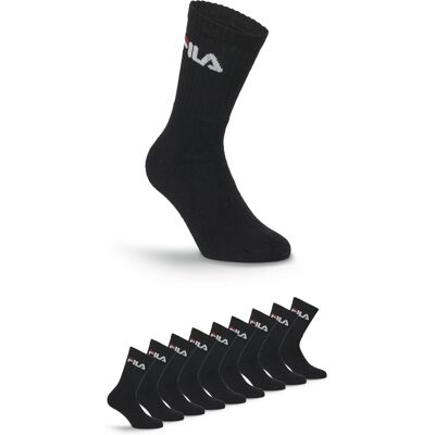 FILA Schwarze Crew-Socken Pack 9 - Sportsocken FILA Schwarze Crew-Socken Pack 9 - Sportsocken