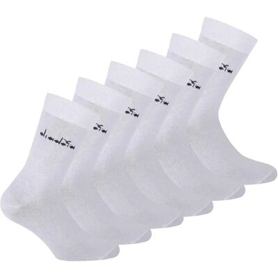 Chaussettes Diadora Unisex Blancs - Pack de 6 Chaussettes Diadora Unisex Blancs - Pack de 6