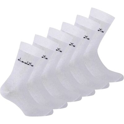 Diadora Damen Herren Weiße Baumwollmischung Socken - Socken Diadora Damen Herren Weiße Baumwollmischung Socken - Socken