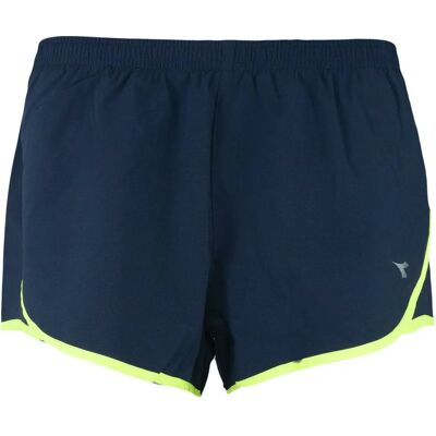 Diadora Navy Blue Green Glamift Womens Fitness Shorts - Shorts Diadora Navy Blue Green Glamift Womens Fitness Shorts - Shorts