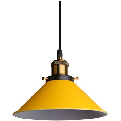 STOEX Retro Vintage Yellow Pendant Light - Modern Industrial Ceiling Lamp for Restaurant STOEX Retro Vintage Yellow Pendant Light - Modern Industrial Ceiling Lamp for Restaurant