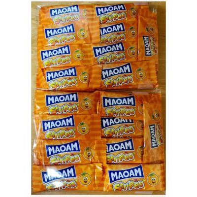 Haribo Maoam Stripes Orange Flavour Chewy Sweets - Chewing Candy Haribo Maoam Stripes Orange Flavour Chewy Sweets - Chewing Candy