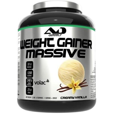 Addict Sport Nutrition Gainer Vanille - Prise de poids - Publicité Addict Sport Nutrition Gainer Vanille - Prise de poids - Publicité
