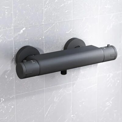 NES - Home - Matte Black - Thermostatic - Shower Bar Valve NES - Home - Matte Black - Thermostatic - Shower Bar Valve