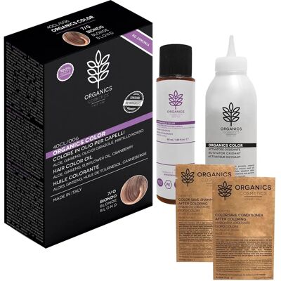 Kit Colore Capelli Biondo Organics Pharm - Ginseng e Olio di Girasole - 25 Tinte Kit Colore Capelli Biondo Organics Pharm - Ginseng e Olio di Girasole - 25 Tinte