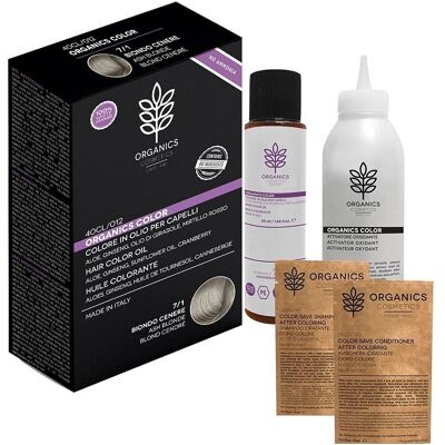 Kit Colore Capelli Organics Pharm Biondo Cenere - Naturale & Completo Kit Colore Capelli Organics Pharm Biondo Cenere - Naturale & Completo