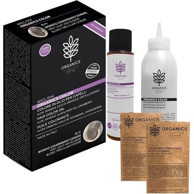Kit Colore Capelli Organics Pharm - Biondo Chiarissimo Cenere 9/1 Kit Colore Capelli Organics Pharm - Biondo Chiarissimo Cenere 9/1