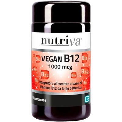 Nutriva Vegan B12 1000 mcg - Integratore Vegano B12 Nutriva Vegan B12 1000 mcg - Integratore Vegano B12