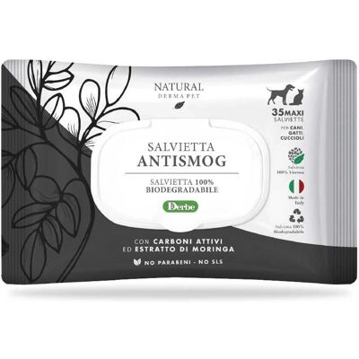 Derbe Natural Derma Pet Salviette Antismog Biodegradabili - Cane & Gatto Derbe Natural Derma Pet Salviette Antismog Biodegradabili - Cane & Gatto