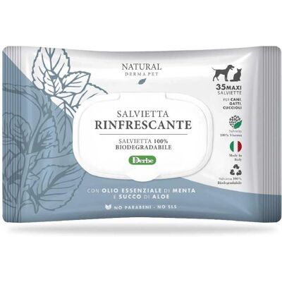 Natural Derma Pet - Salviette rinfrescanti - 35 pezzi Natural Derma Pet - Salviette rinfrescanti - 35 pezzi