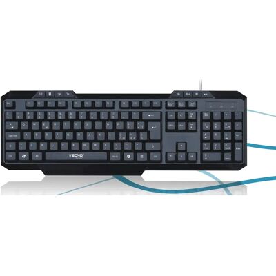 Tecno TC-822 Keyboard - Multimedia Italian Black Tecno TC-822 Keyboard - Multimedia Italian Black