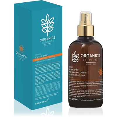 Organics Cosmetics Spray Solare Capelli SPF15 250ml Organics Cosmetics Spray Solare Capelli SPF15 250ml