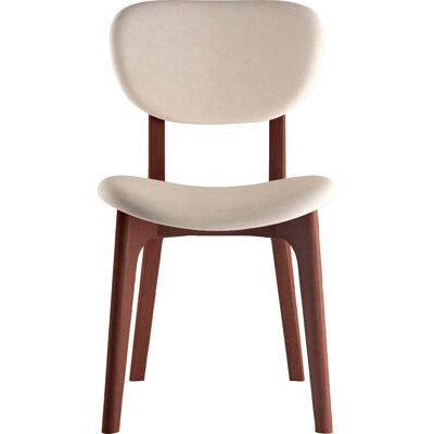 INOSIGN COZY Beigefarbener Microfaser Velours 4-Fuß Stuhl - Esszimmerstuhl INOSIGN COZY Beigefarbener Microfaser Velours 4-Fuß Stuhl - Esszimmerstuhl