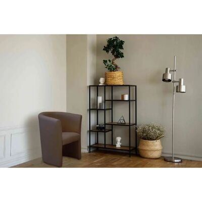 HOME AFFAIRE Tabby Cocktailsessel - Braun - Polyesterbezug HOME AFFAIRE Tabby Cocktailsessel - Braun - Polyesterbezug