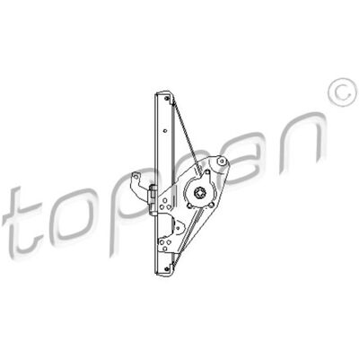 Topran 112 366 - Elektrischer Fensterheber hinten links für Audi A6 Topran 112 366 - Elektrischer Fensterheber hinten links für Audi A6