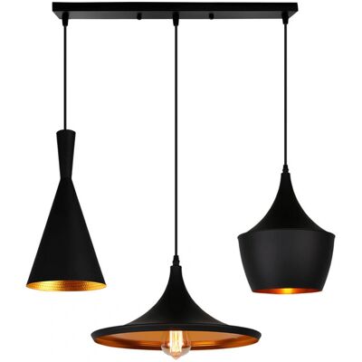 AXHUP 3 Vintage Industrial Pendant Light - Ceiling Lamp for Living Room AXHUP 3 Vintage Industrial Pendant Light - Ceiling Lamp for Living Room