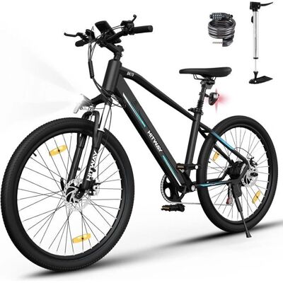 EH-MOTION VTT Électrique Noir 26" - 7 Vitesses, 250W - Publicité EH-MOTION VTT Électrique Noir 26" - 7 Vitesses, 250W - Publicité