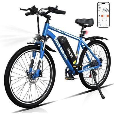 Vélo électrique RCB bleu 26" - 7 vitesses, batterie amovible 36V 12Ah - Publicité Vélo électrique RCB bleu 26" - 7 vitesses, batterie amovible 36V 12Ah - Publicité