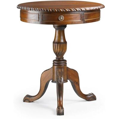Table d'appoint ronde en mahogany MOYCOR - Mobilier vintage classique - Publicité Table d'appoint ronde en mahogany MOYCOR - Mobilier vintage classique - Publicité