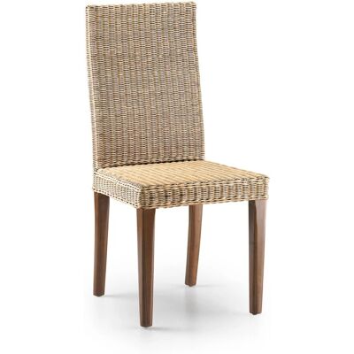 MOYCOR - Silla Ratán Madera Caoba - Chaise - Publicité MOYCOR - Silla Ratán Madera Caoba - Chaise - Publicité