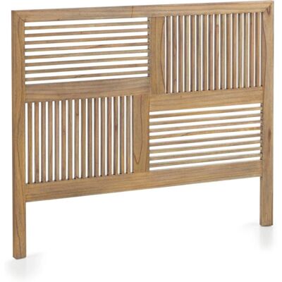 Tête de lit en bois marron Kerline - 166x4x136cm - Tête de lit - Publicité Tête de lit en bois marron Kerline - 166x4x136cm - Tête de lit - Publicité