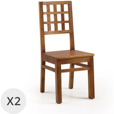 Conjunto de Sillas de Madera Moycor - Estilo Colonial, 46cm Alto Conjunto de Sillas de Madera Moycor - Estilo Colonial, 46cm Alto