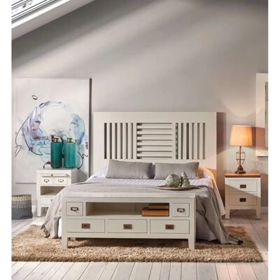MOYCOR Everest Table de Nuit Bicolore - Mobilier Chambre - Publicité MOYCOR Everest Table de Nuit Bicolore - Mobilier Chambre - Publicité
