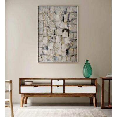 Moycor Artic Meuble TV en Bois de Mindi - Marron et Blanc - 140x50x40cm - Publicité Moycor Artic Meuble TV en Bois de Mindi - Marron et Blanc - 140x50x40cm - Publicité