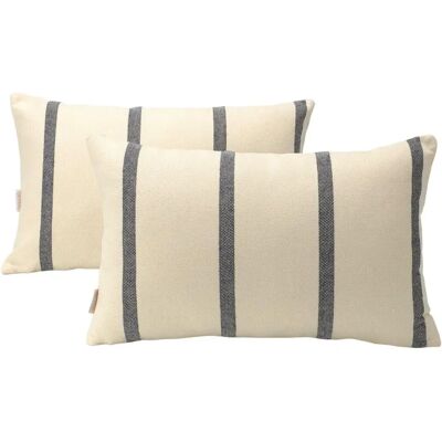 Housse de Coussin Alexandra House Living Bleu - 30x50cm, 2 pièces Housse de Coussin Alexandra House Living Bleu - 30x50cm, 2 pièces