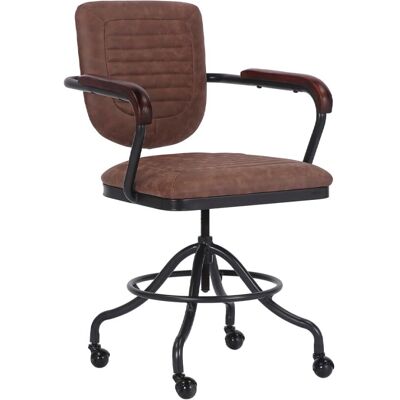 Chaise de bureau Moycor Detroit - Réglable en hauteur, pivotante, accoudoirs rembourrés - Publicité Chaise de bureau Moycor Detroit - Réglable en hauteur, pivotante, accoudoirs rembourrés - Publicité