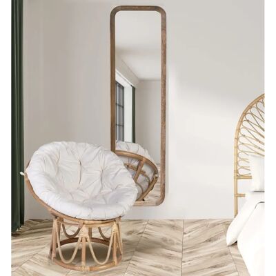 Chaise Papasan en rotin fait main - Avec coussin - Publicité Chaise Papasan en rotin fait main - Avec coussin - Publicité