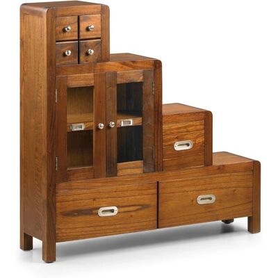 Meuble Échelle en Mindi Marron Moycor - 98x98x25cm - Publicité Meuble Échelle en Mindi Marron Moycor - 98x98x25cm - Publicité