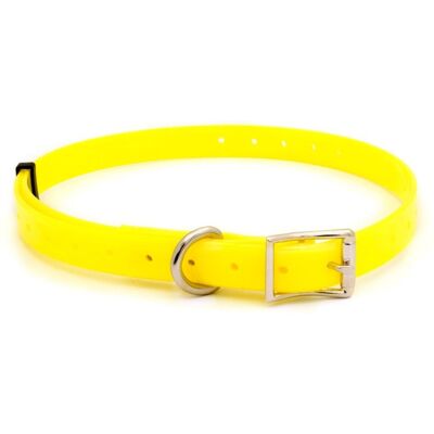 Ibanez - Collier en polyuréthane réglable - Jaune phosphorescent - Colliers pour chiens - Publicité Ibanez - Collier en polyuréthane réglable - Jaune phosphorescent - Colliers pour chiens - Publicité