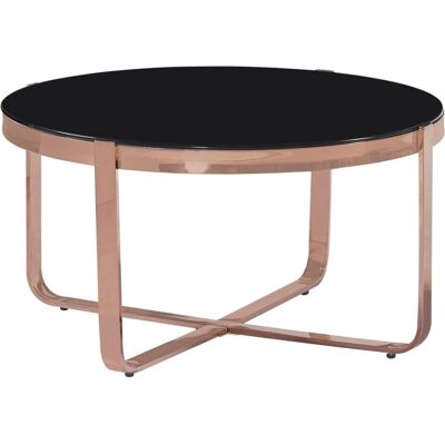 Table basse ronde en acier inoxydable or rose MOYCOR - Élégante et Facile à Assembler - Publicité Table basse ronde en acier inoxydable or rose MOYCOR - Élégante et Facile à Assembler - Publicité