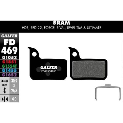 Galfer Black SRAM Red 22 Brake Pads - Brake Pads Galfer Black SRAM Red 22 Brake Pads - Brake Pads