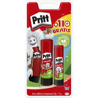 Pritt Klebestift - 22g + 11g - Für Schule & Büro Pritt Klebestift - 22g + 11g - Für Schule & Büro