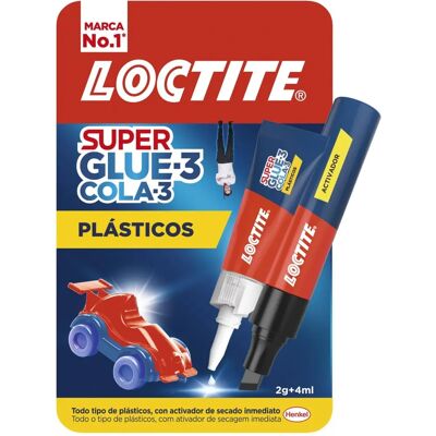 Loctite Super Pegamento Plásticos - Unión Instantánea Loctite Super Pegamento Plásticos - Unión Instantánea