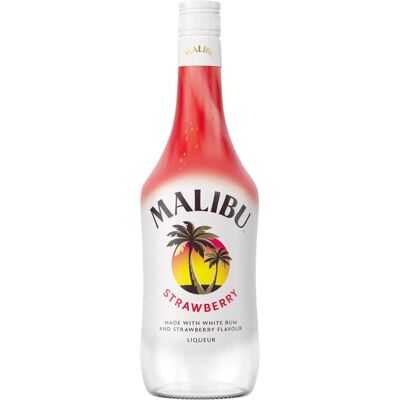 Malibu Liqueur à la Fraise - Rhum, 18% Vol, 0,7L - Liqueur - Publicité Malibu Liqueur à la Fraise - Rhum, 18% Vol, 0,7L - Liqueur - Publicité