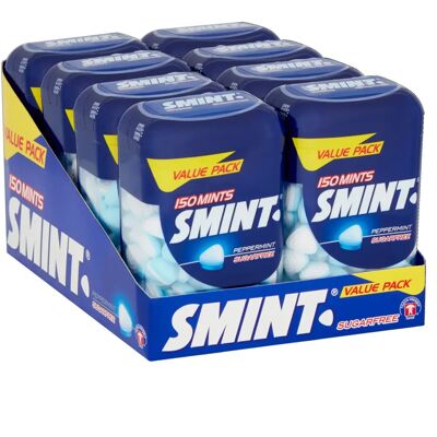 Smint Botellas Extra Grandes - 150 Mentas Pack de 8 Smint Botellas Extra Grandes - 150 Mentas Pack de 8