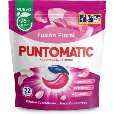 Puntomatic 22 Cápsulas Florales - Detergente para Lavadoras Puntomatic 22 Cápsulas Florales - Detergente para Lavadoras