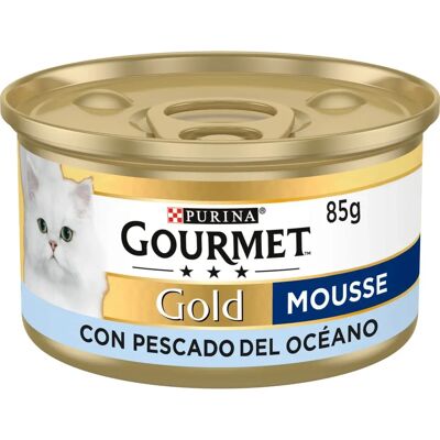 PURINA Gourmet Gold Ocean Fish Mousse - Comida para gatos PURINA Gourmet Gold Ocean Fish Mousse - Comida para gatos