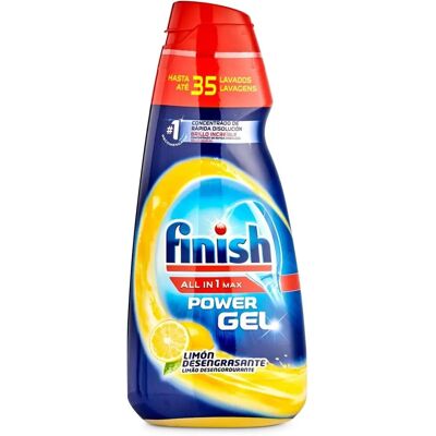 Finish Limón Desengrasante - 35 Lavados - Gel - Plástico - Todo en 1 Max Power Finish Limón Desengrasante - 35 Lavados - Gel - Plástico - Todo en 1 Max Power
